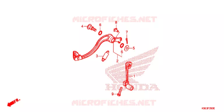 PEDAAL Honda MOTO 250 CRF 2022  CRF250RM