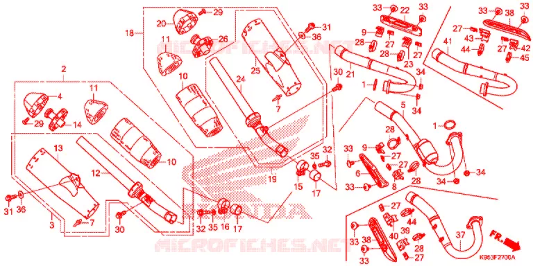 UITLAATDEMPER Honda MOTO 250 CRF 2022  CRF250RM