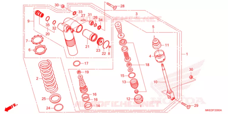 ACHTER KUSSEN Honda MOTO 450 CRF 2021  CRF450RXM