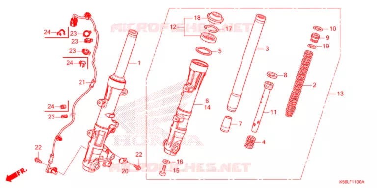 VOOR VORK Honda SCOOTER 150 WINNER 2020  FS150FAL_V