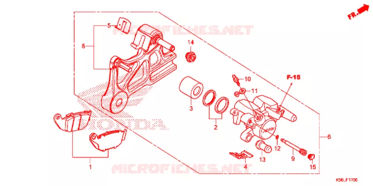 ACHTER REMKLAUW Honda SCOOTER 150 WINNER 2021  FS150FAM_V