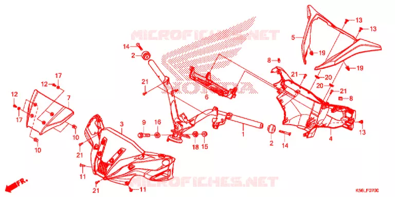 HENDEL PIJP/HENDEL AFDEKKING (FS150FL/M,FS150FAL/M) Honda SCOOTER 150 WINNER 2021  FS150FAM_V