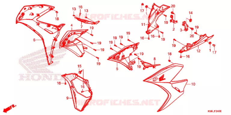 ZIJ-AFDEKKING  (FS150FL/M,FS150FAL/M) Honda SCOOTER 150 WINNER 2021  FS150FAM_V