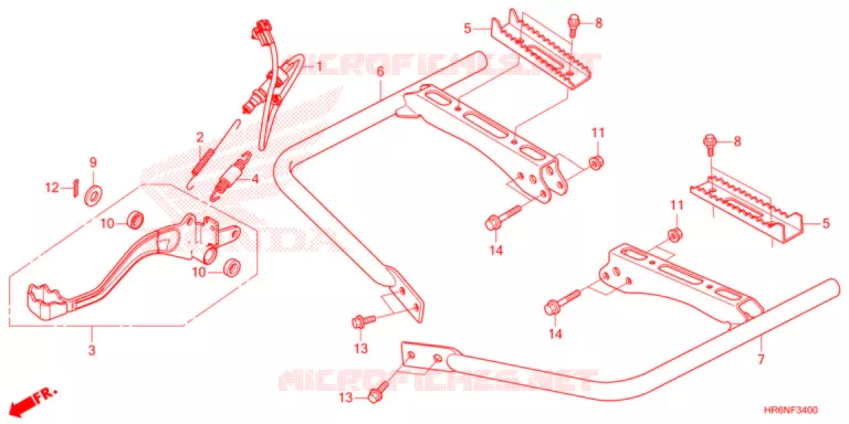 PEDAAL/OPSTAP Honda ATV 520 FOURTRAX 2022  TRX520FA5N