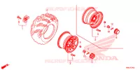 ACHTER WIEL voor Honda FOURTRAX 520 FOREMAN RUBICON 4X4 AT DCT EPS DELUXE 2022