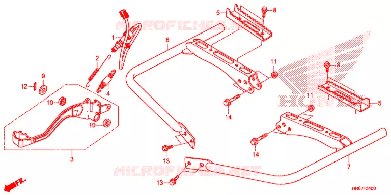 PEDAAL/OPSTAP Honda ATV 520 FOURTRAX 2022  TRX520FA7N