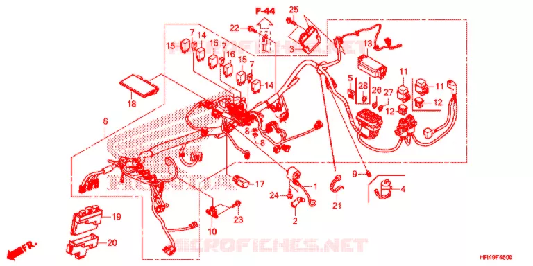 BEDRADINGSBUNDEL Honda ATV 520 FOURTRAX 2021  TRX520FM2M