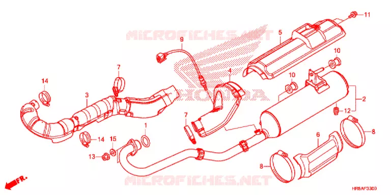 UITLAATDEMPER Honda ATV 520 FOURTRAX 2021  TRX520FM6M