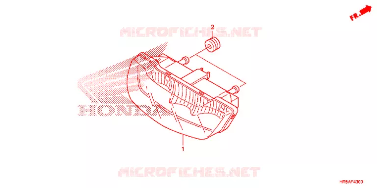 ACHTERLICHT Honda ATV 520 FOURTRAX 2021  TRX520FM6M