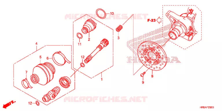 PROPELLERAS Honda ATV 520 FOURTRAX 2021  TRX520FM6M