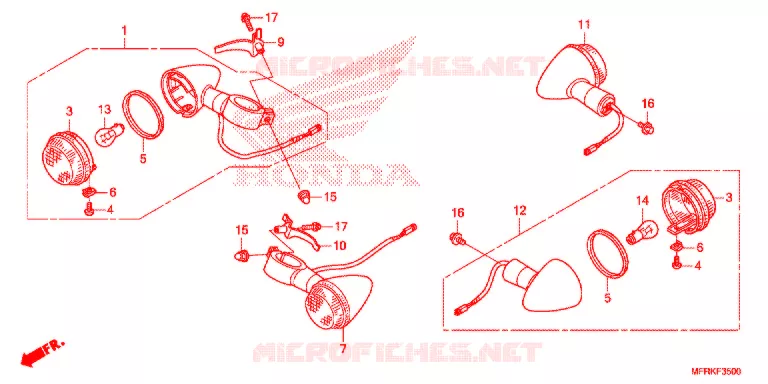 KNIPPERLICHT Honda MOTO 1300 VT 2022  VT1300CXAN