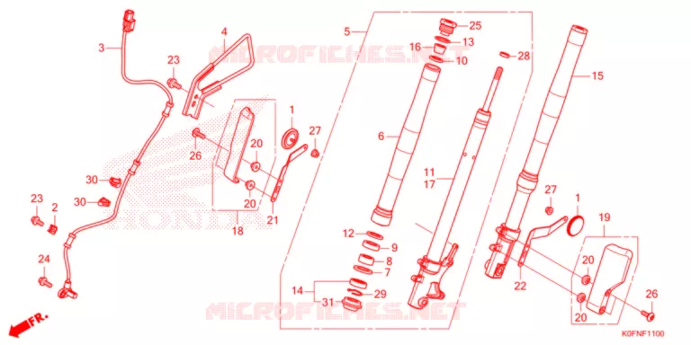 VOOR VORK Honda MOTO 125 MONKEY 2022  Z125MAN