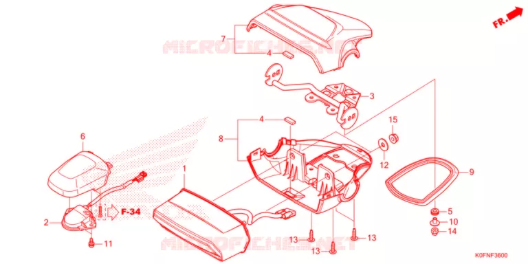 ACHTERLICHT Honda MOTO 125 MONKEY 2022  Z125MAN