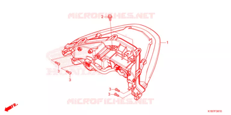 ACHTER COMBINATIE LICHT Honda SCOOTER 350 FORZA 2022  NSS350AN