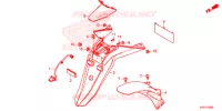 ACHTERSPATBORD / KENTEKEN VERLICHTING voor Honda SH 150 ABS 4ED 2022