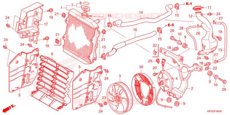 RADIATOR Honda ATV 420 FOURTRAX 2022  TRX420FM2N