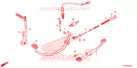 PEDAAL/KICKSTARTER ARM voor Honda BIZ 125 PARTIDA ELETRICA, RODAS FUNDIDAS 2014