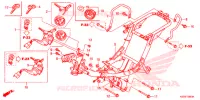 FRAME CHASSIS voor Honda BIZ 125 PARTIDA ELETRICA, RODAS FUNDIDAS 2017