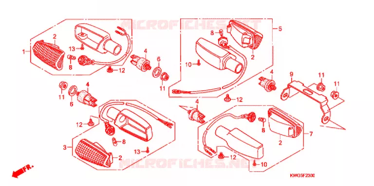 KNIPPERLICHT Honda MOTO 125 CG 2010  CG125CESA