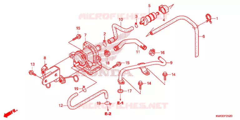 LUCHTZUIGKLEP Honda MOTO 125 CG 2013  CG125CESD