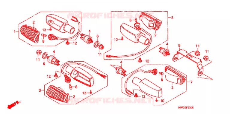KNIPPERLICHT Honda MOTO 125 CG 2012  CG125ESC