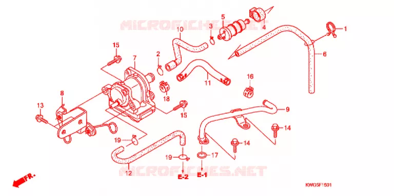 LUCHTZUIGKLEP Honda MOTO 125 CG 2012  CG125KSC