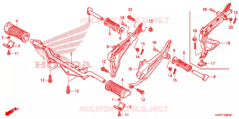 OPSTAP Honda MOTO 150 CG 2014  CG150ESDE