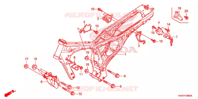 FRAME CHASSIS Honda MOTO 150 CG 2015  CG150ESDF