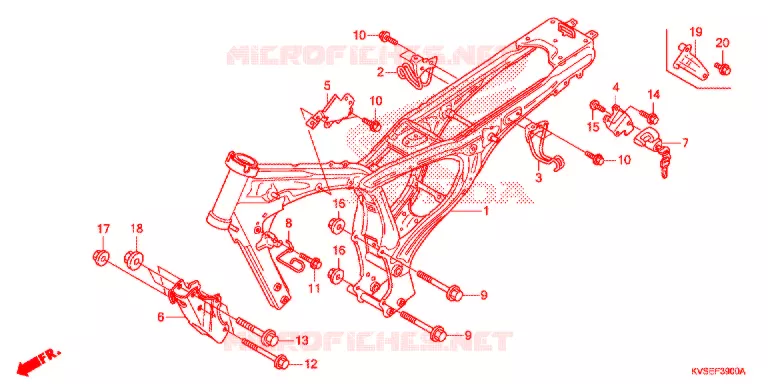 FRAME CHASSIS Honda MOTO 150 CG 2015  CG150ESF