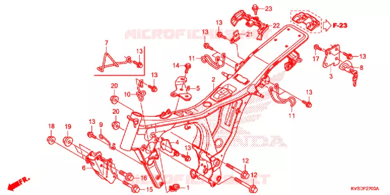 FRAME CHASSIS Honda MOTO 150 CG 2013  CG150EXD