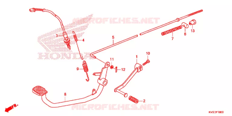 PEDAAL Honda MOTO 150 CG 2013  CG150EXD