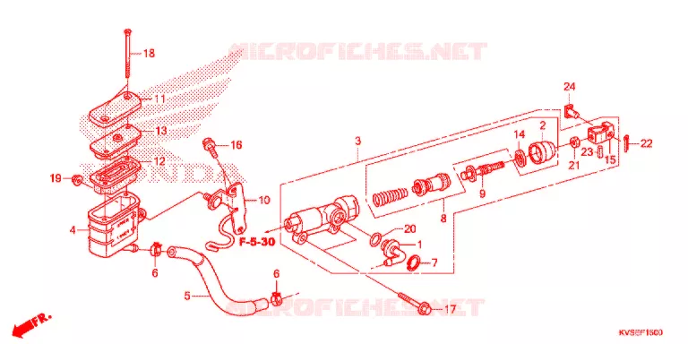 REMPOMP ACHTER Honda MOTO 150 CG 2015  CG150EXF