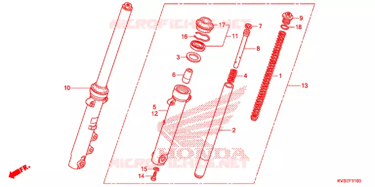 VOOR VORK Honda MOTO 150 CG 2015  CG150EXF