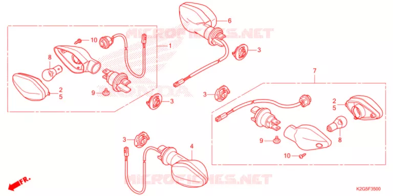 KNIPPERLICHT Honda MOTO 160 CG 2024  CG160CESN