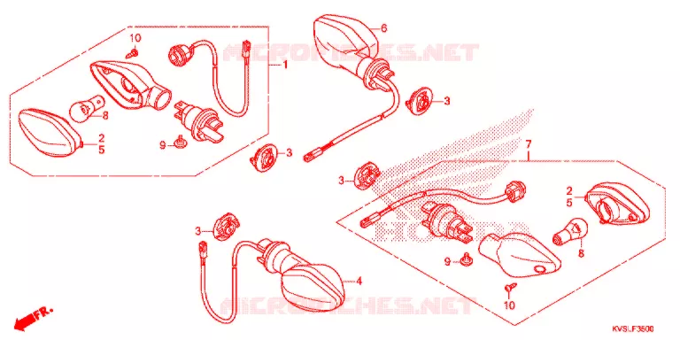 KNIPPERLICHT Honda MOTO 160 CG 2020  CG160ESDL