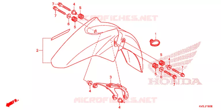 VOOR STROOMLIJNKAP Honda MOTO 160 CG 2021  CG160ESDL
