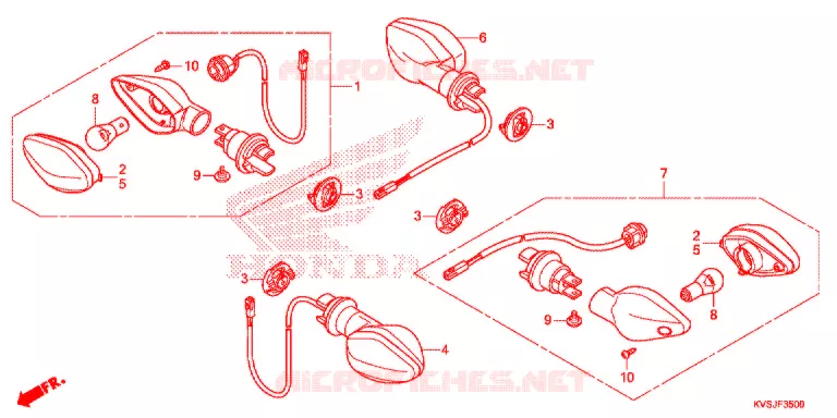 KNIPPERLICHT Honda MOTO 160 CG 2019  CG160EXK