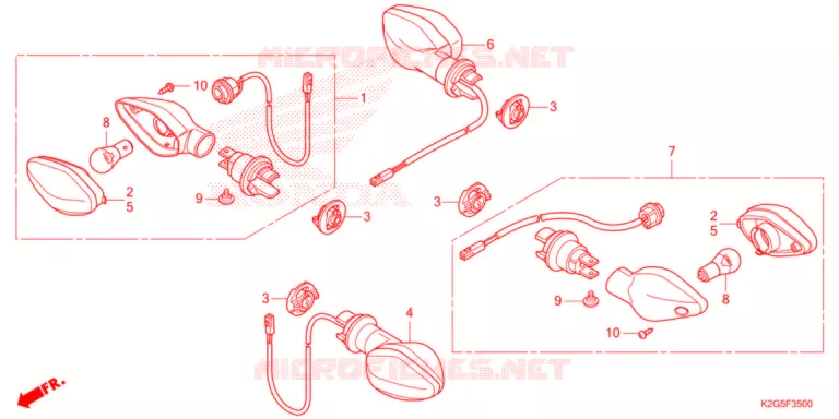 KNIPPERLICHT Honda MOTO 160 CG 2023  CG160EXN