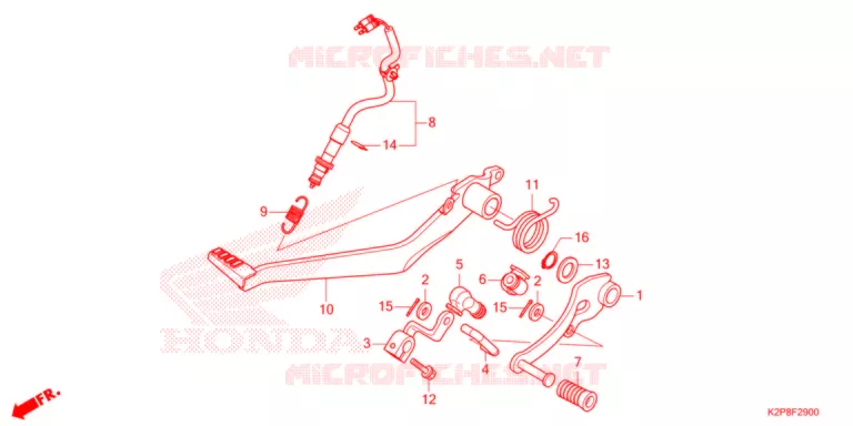 PEDAAL Honda MOTO 150 RS 2022  FS150FAN