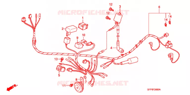 BEDRADINGSBUNDEL Honda MOTO 100 POP 2007  RF1007