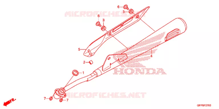 UITLAATDEMPER Honda MOTO 100 POP 2015  RF100F