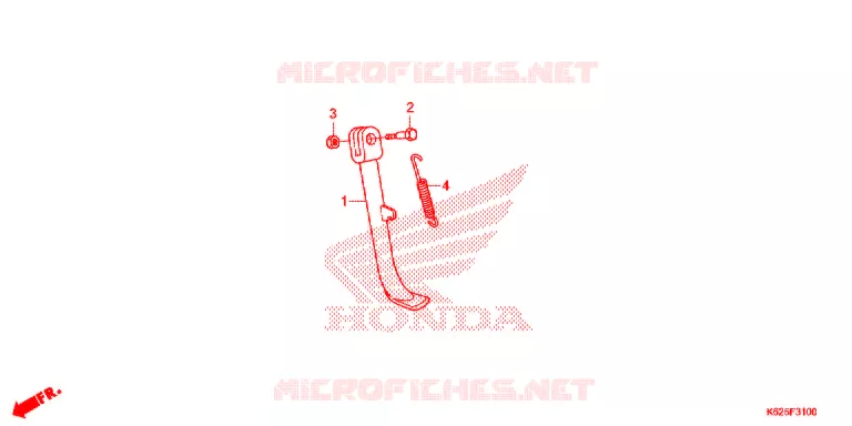 STANDAARD Honda MOTO 110 POP 2021  RF110K