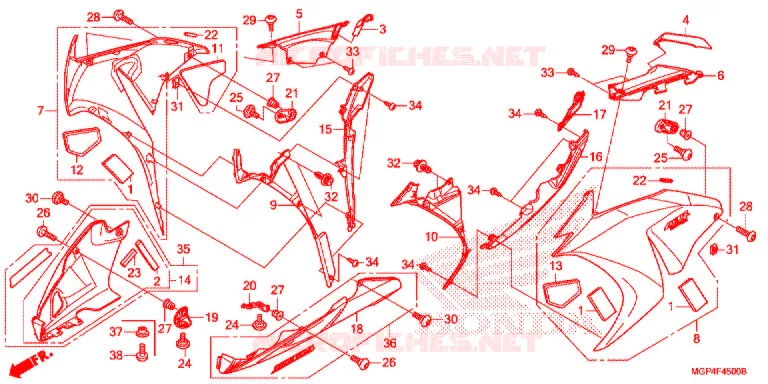 MIDDENKAP Honda MOTO 1000 CBR 2012  CBR1000RRC