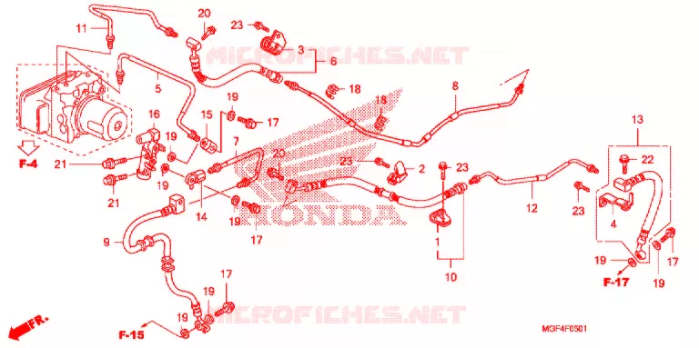 ACHTERREM PIJP (FSC600A) Honda SCOOTER 600 SILVERWING 2012  FSC600AC