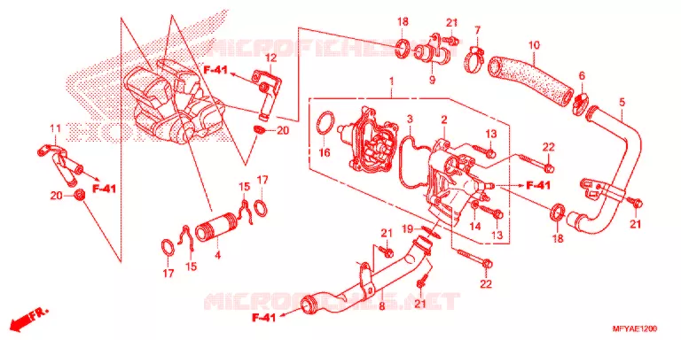 WATERPOMP Honda MOTO 1300 VT 2012  VT1300CRAC