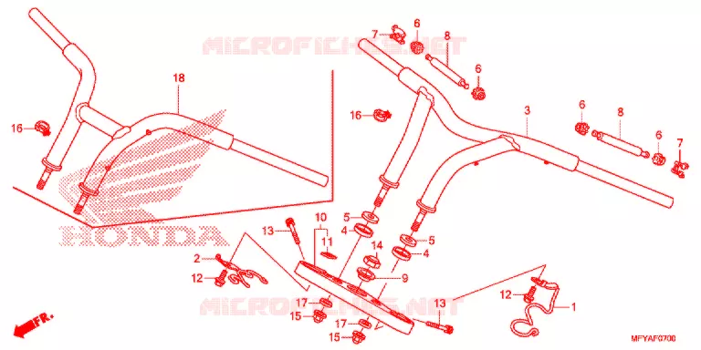 HENDEL PIJP/BOVENSTE BRUG Honda MOTO 1300 VT 2012  VT1300CSAC