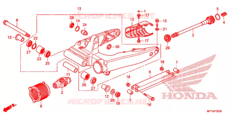 ZWAAI-ARM Honda MOTO 1300 VT 2012  VT1300CSC