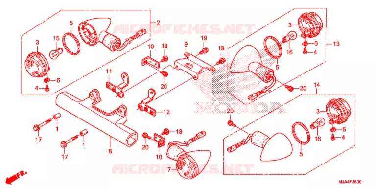KNIPPERLICHT  (VT750C/CA/CS/C2B) Honda MOTO 750 SHADOW 2012  VT750C2BC-A