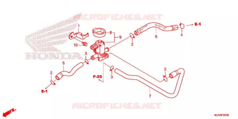 LUCHT INJECTIE KLEP (VT750C/CA/CS/C2/C2F/C2B) Honda MOTO 750 SHADOW 2012  VT750C2C