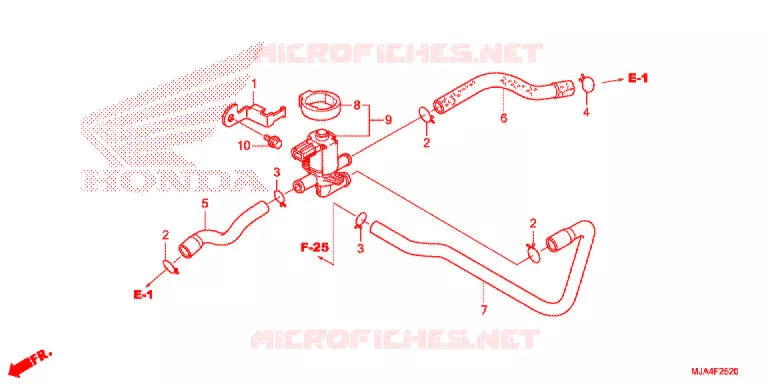 LUCHT INJECTIE KLEP (VT750C/CA/CS/C2/C2F/C2B) Honda MOTO 750 SHADOW 2012  VT750C2C